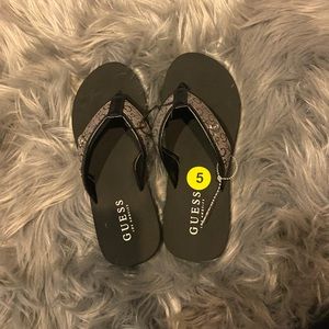 Guess Logo Flip Flops